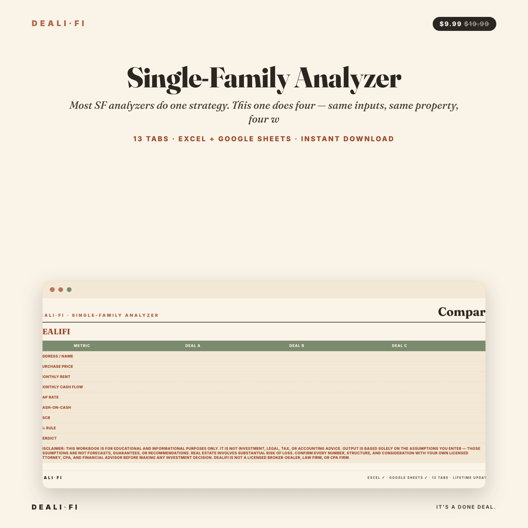 Single-Family Analyzer