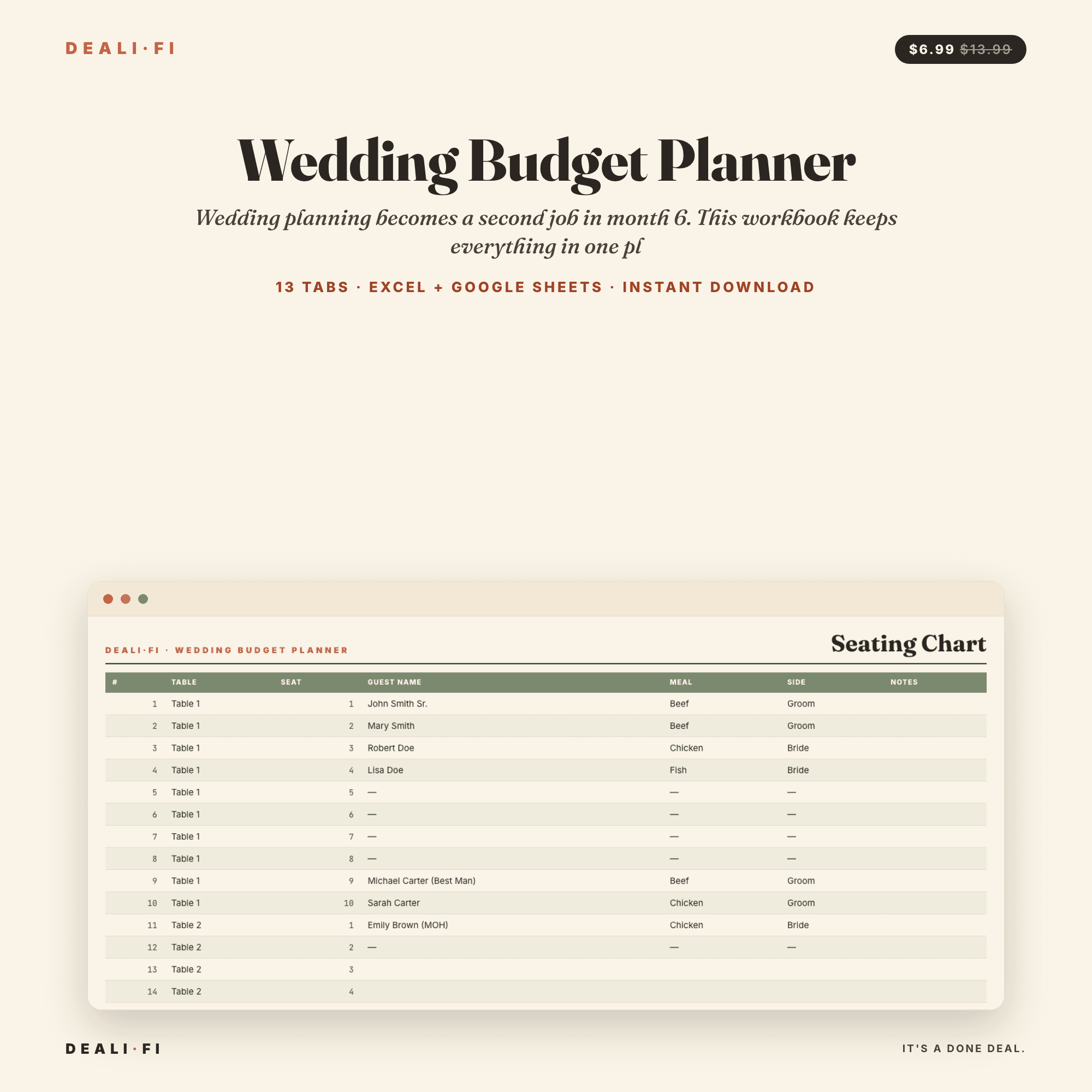 Wedding Budget Planner